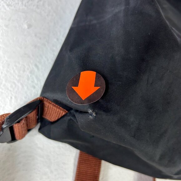 Longchamp Le Preage Black Brown Nylon Leather Backpack small capsule minimalist - Picture 13 of 16